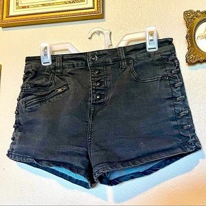 Free People Lone Ranger Shorts Lace Up Sides